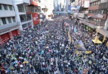 民陣發起遊行 稱約80萬市民參與