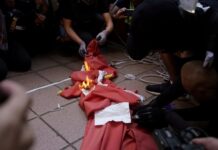 香港少女焚烧国旗被判12个月感化