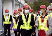 骆惠宁视察鲤鱼门度假村防疫中心慰问施工人员