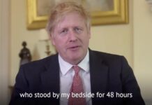 英国首相出院仍要休养 称难以用言语表达对医护感谢