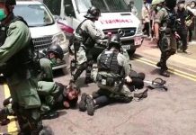 大批市民在港島各區聚集,出現多處警民衝突