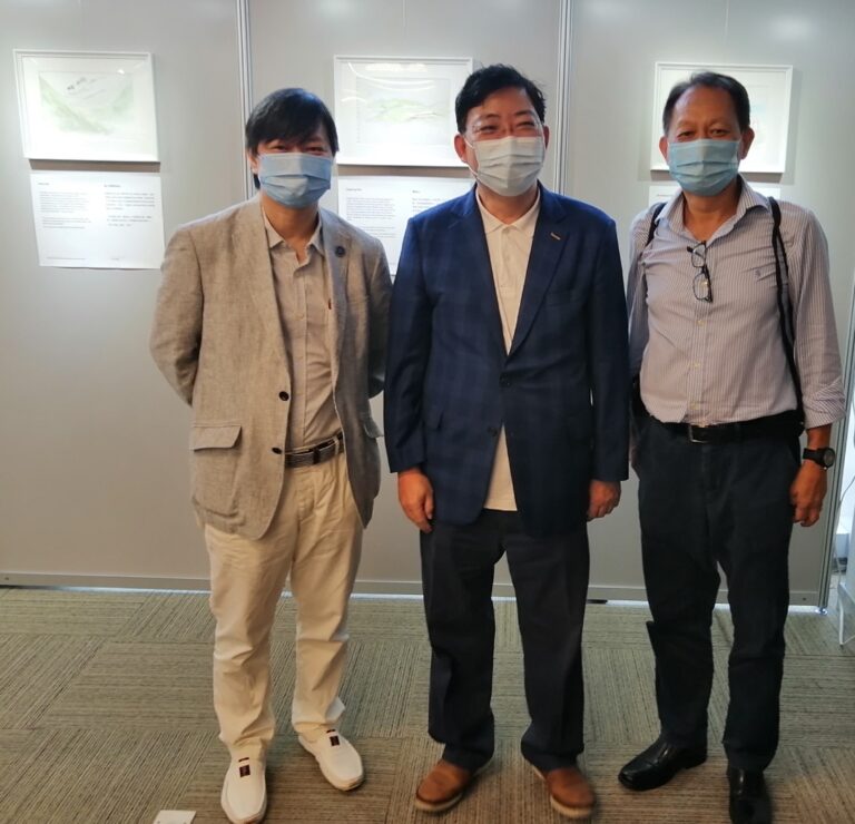 曾晓辉出席「庆祝恒大成立艺术设计系许焯权水彩画速写展览」开幕礼