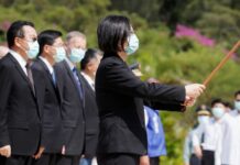 蔡英文到金门出席823公祭 AIT处长首度出席