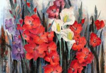 线上抗疫主题国际艺术作品展:曾光-国画《英雄归来,河山无恙》