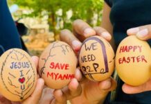 缅甸示威者发动复活节示威 教宗表达对缅甸年轻人支持