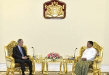 聯合國前秘書長潘基文晤敏昂萊 呼籲立即結束暴力