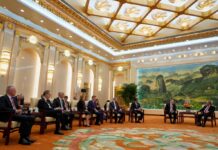 中國發展高層論壇呼籲堅持經濟全球化 李強會晤美共和黨參議員戴恩斯