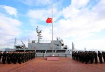 中國人民解放軍駐香港部隊下半旗誌哀