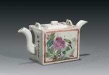 《淺絳瓷譚》專刊(第四十六輯)|光緒雙流方壺:淺絳彩瓷壺裏的茶事孤珍與工藝絕唱